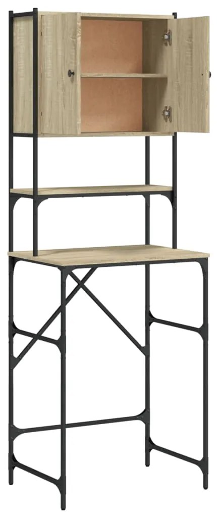 Armário sanita/máquina de lavar 68x48,5x194 cm carvalho sonoma