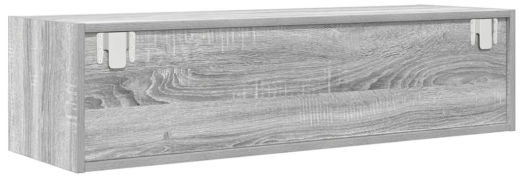 Aparador de TV vidaXL Cinza Sonoma 100x31x25,5 cm Madeira Derivada