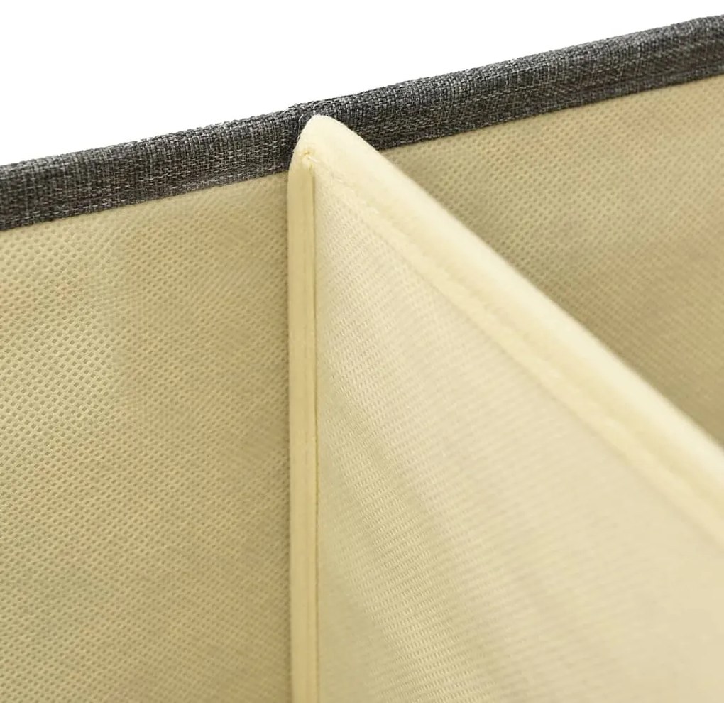 Caixa de arrumação 50x30x25 cm tecido antracite
