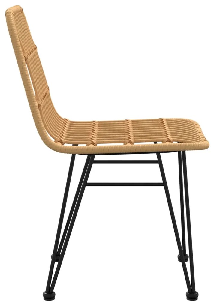Cadeiras de jardim 2 pcs 48x62x84 cm vime PE
