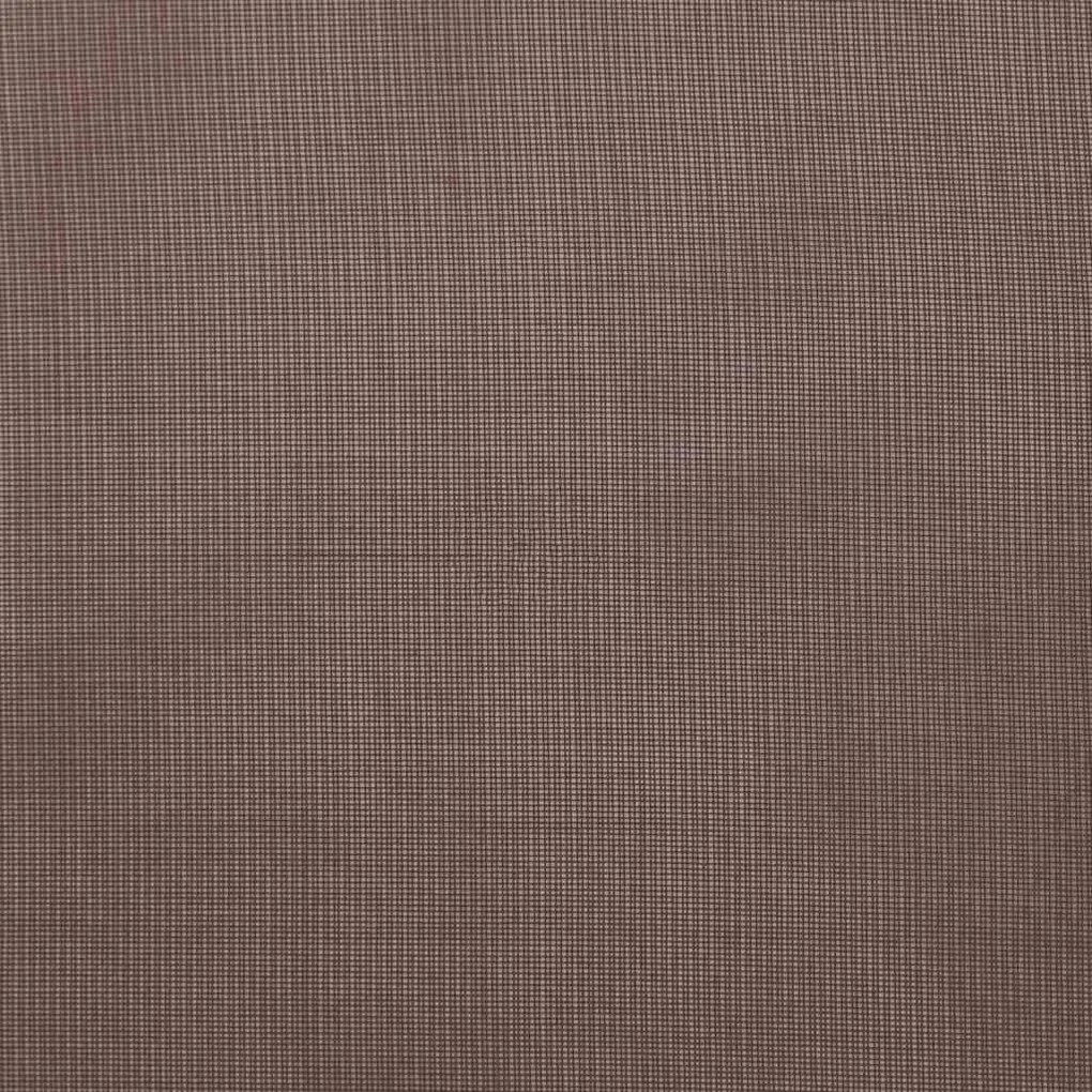 Cortinas de voile com bolsos para varão 2 pcs castanho