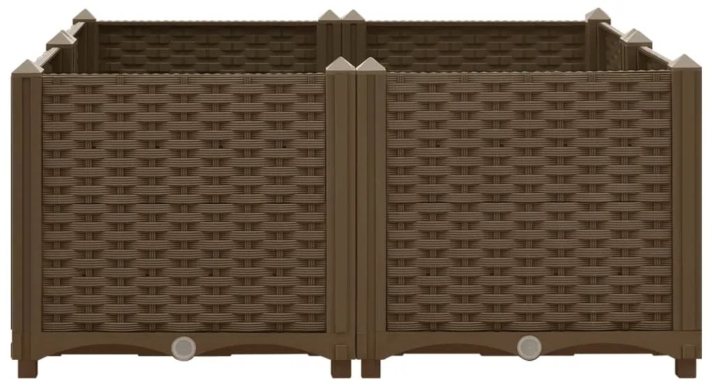 Canteiro elevado 80x80x38 cm polipropileno