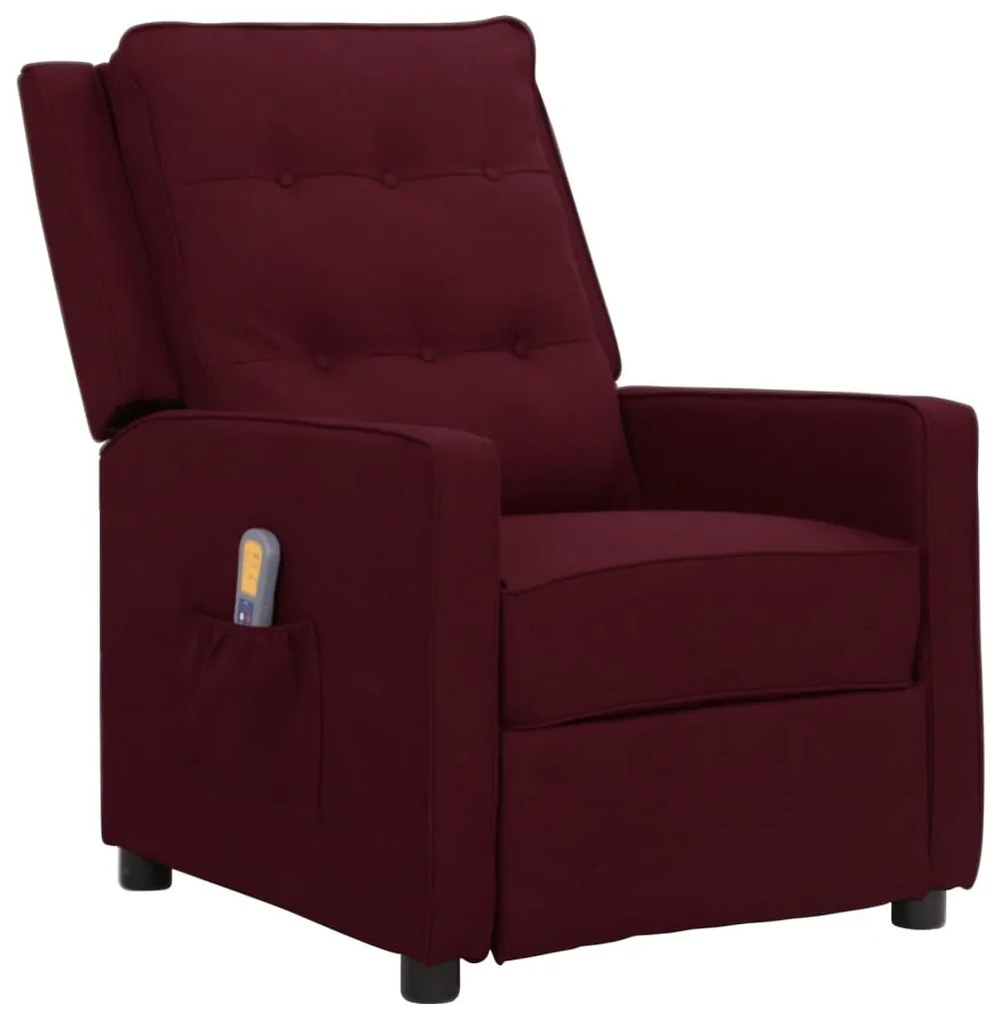 338973 vidaXL Poltrona de massagens tecido roxo