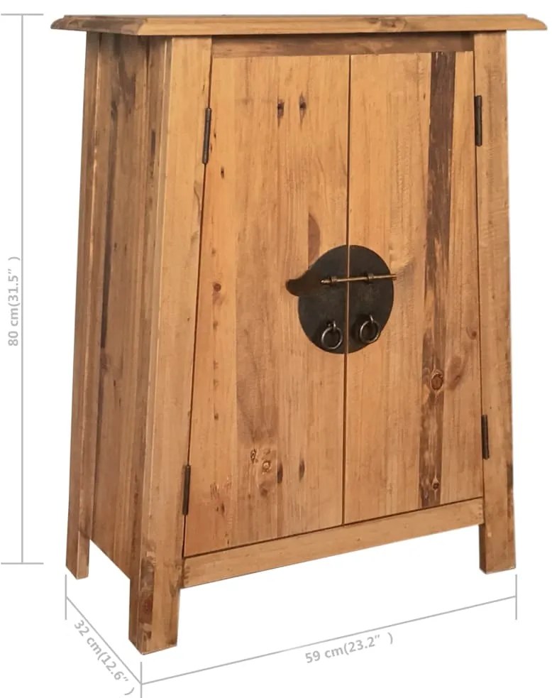 Conjunto de casa de banho 5 pcs madeira de pinho maciça