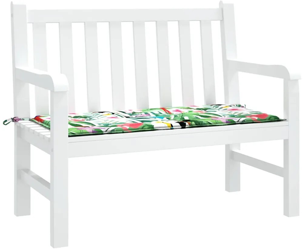 Almofadão p/ banco de jardim 100x50x4 cm tecido oxford multicor