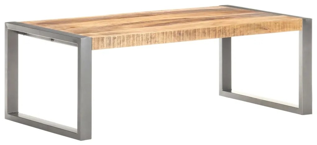 Mesa de centro 110x60x40 cm madeira de mangueira áspera