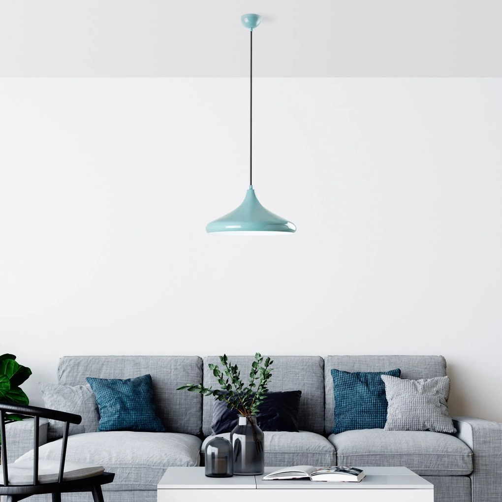Candeeiro de Teto Eysan – Turquesa – Ø35 h:20 cm