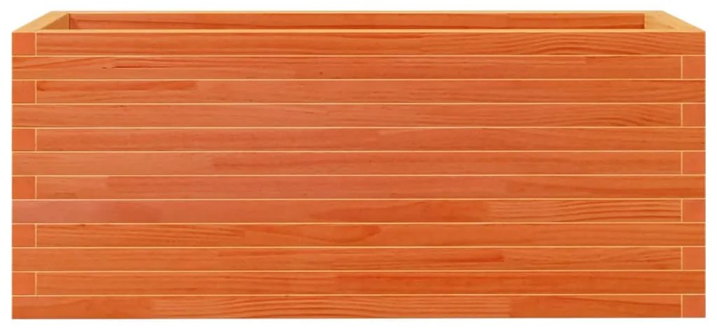 Vaso/floreira de jardim 110x40x45,5 pinho maciço castanho mel