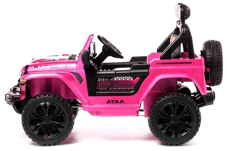 JIPE ELÉTRICO INFANTIL RAIDER 12V 4X4 ROSA