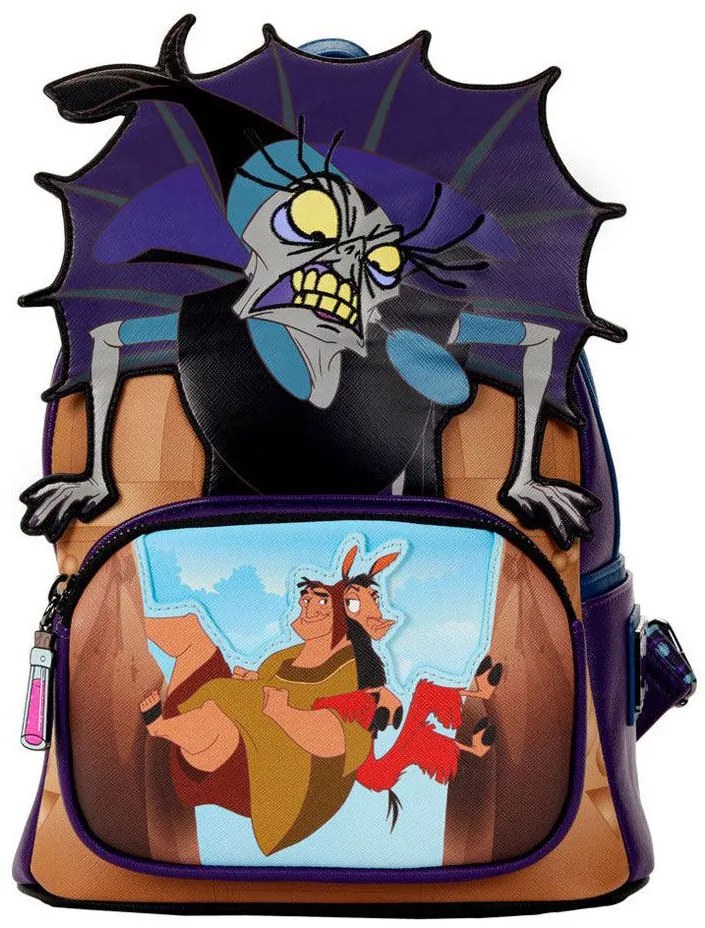 Mochila Vilã O Imperador e as suas Loucuras Disney 26cm LOUNGEFLY
