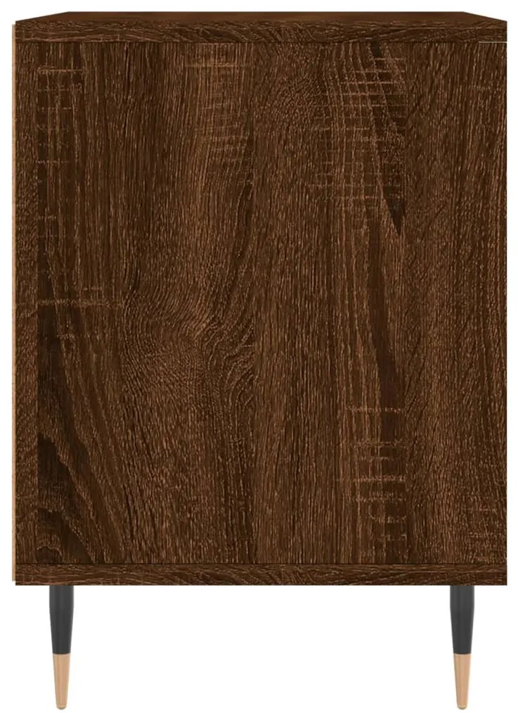 Mesas de cabeceira 2 pcs derivados de madeira carvalho castanho