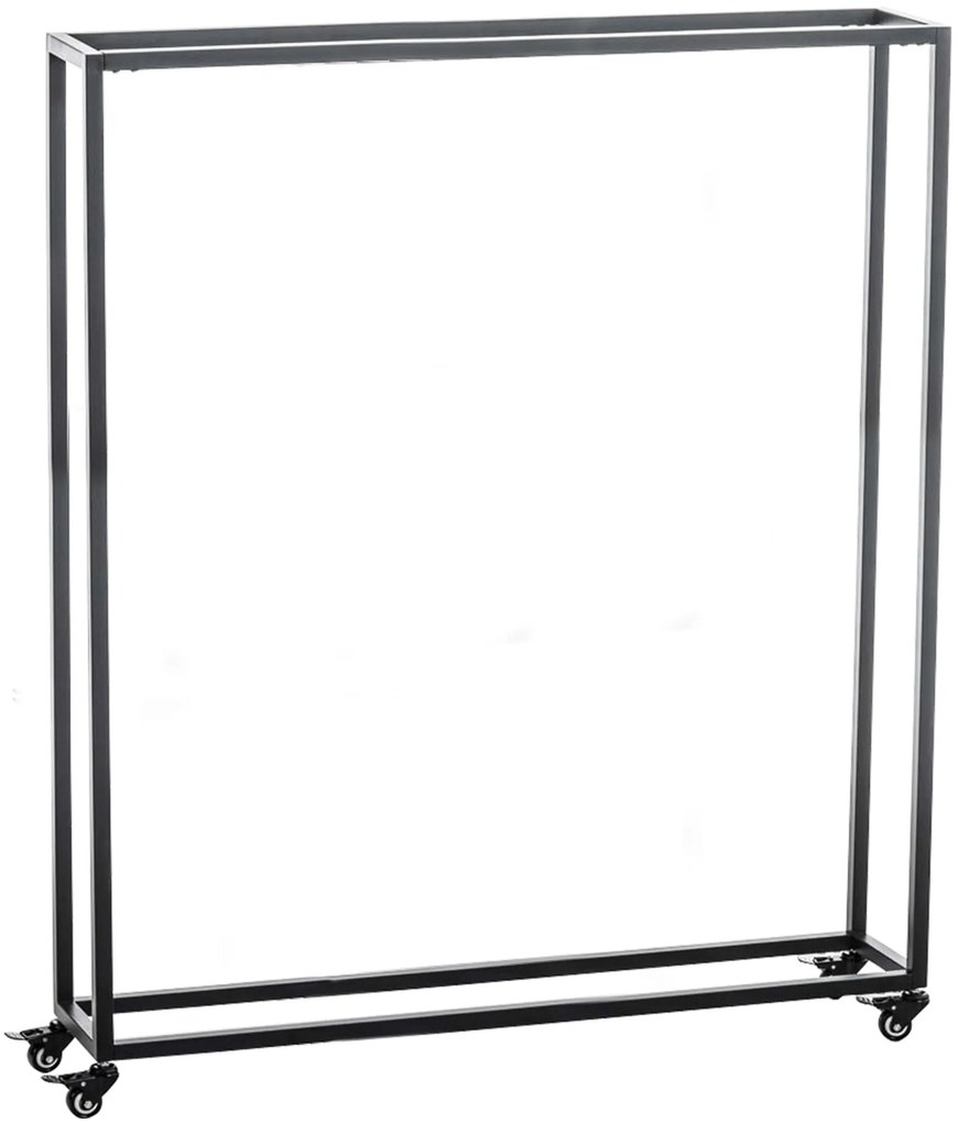 Suporte para lenha Hetta 25 x 100 x 150 cm Preto