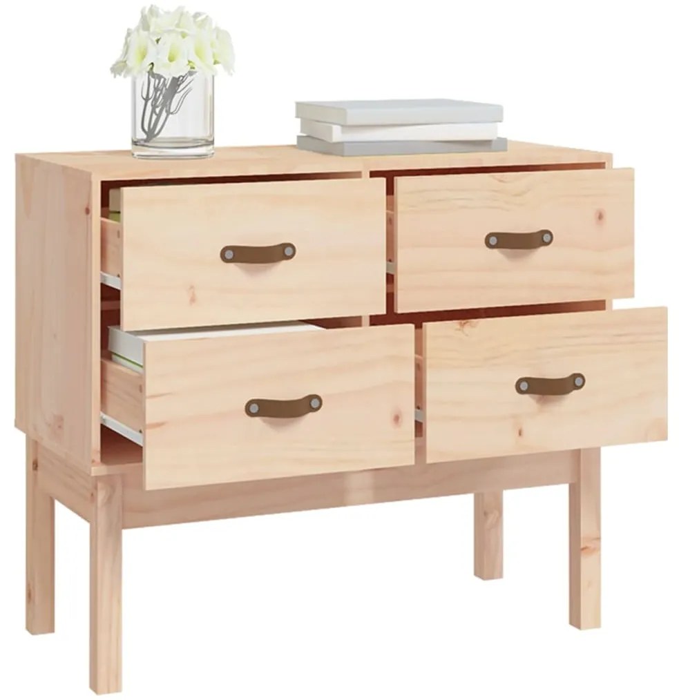 Mesa consola 90x40x78 cm madeira de pinho maciça
