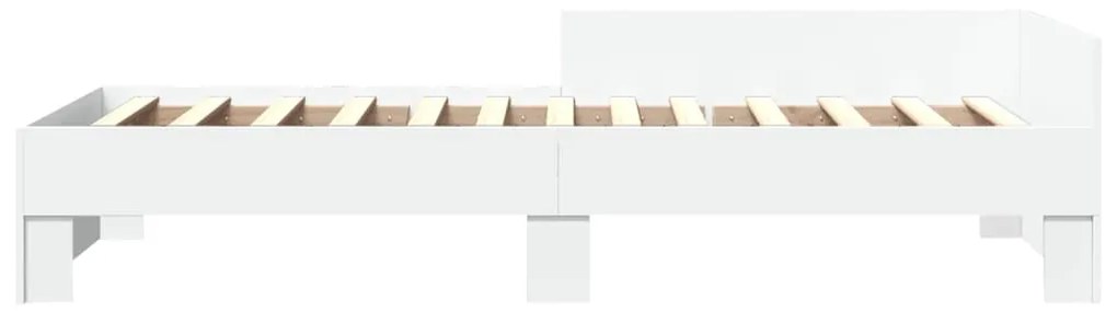 Estrutura de cama 90x190 cm derivados de madeira branco