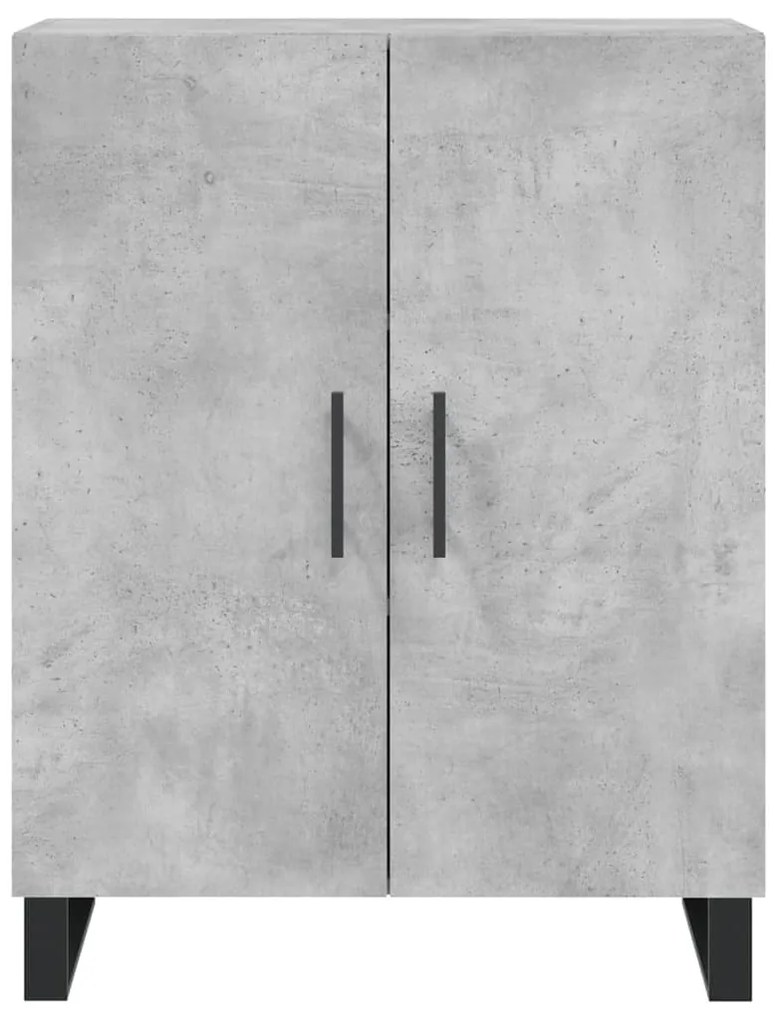 Armário alto 69,5x34x180 cm derivados de madeira cinza cimento