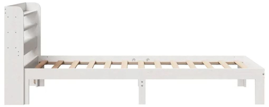 Estrutura de cama c/ cabeceira sem colchão 90x200 cm branco