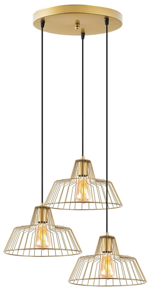 Chandelier Hakcu – Shiny Gold – 55 x 55 x 116 cm