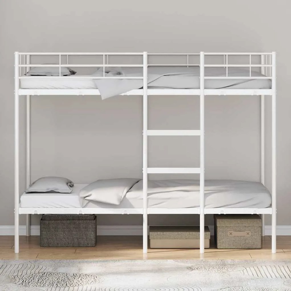 Beliche sem colchão 100x190 cm aço branco