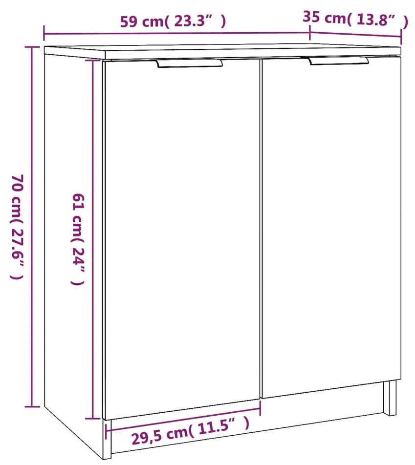 Sapateira Olga - Com 4 Prateleiras - Cor Cinzento Sonoma - 59x35x70 cm