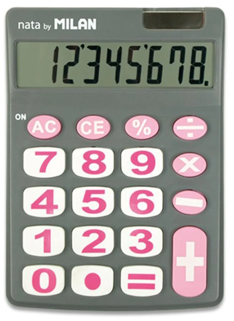 Calculadora Milan Cinza 8 Dígitos