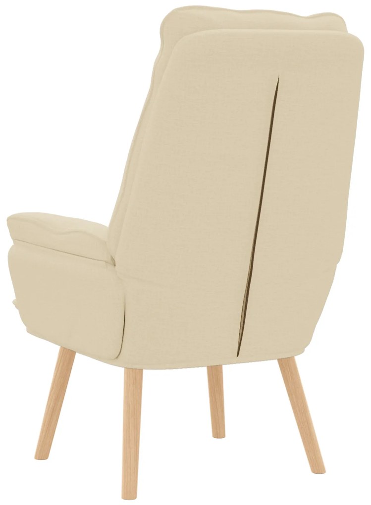Poltrona Relaxante em Tecido Creme