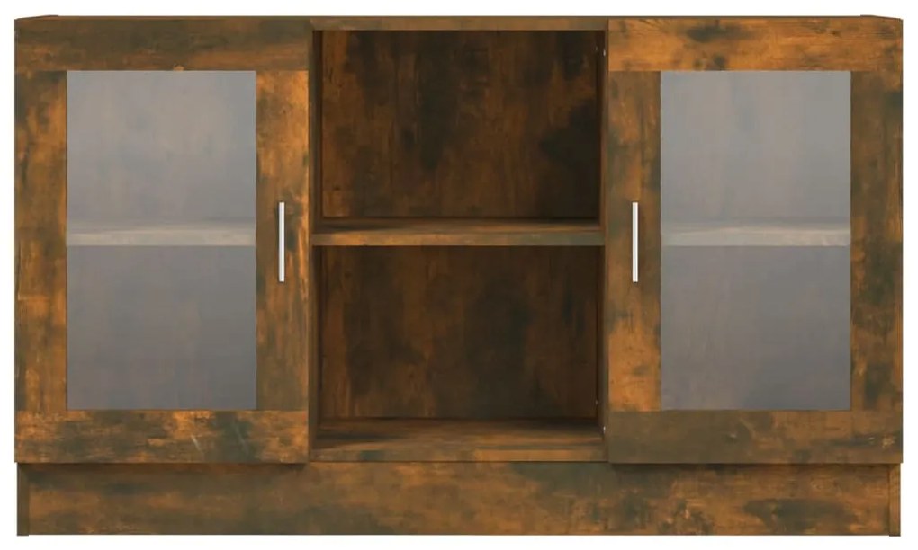Vitrine 120x30,5x70 cm derivados de madeira carvalho fumado