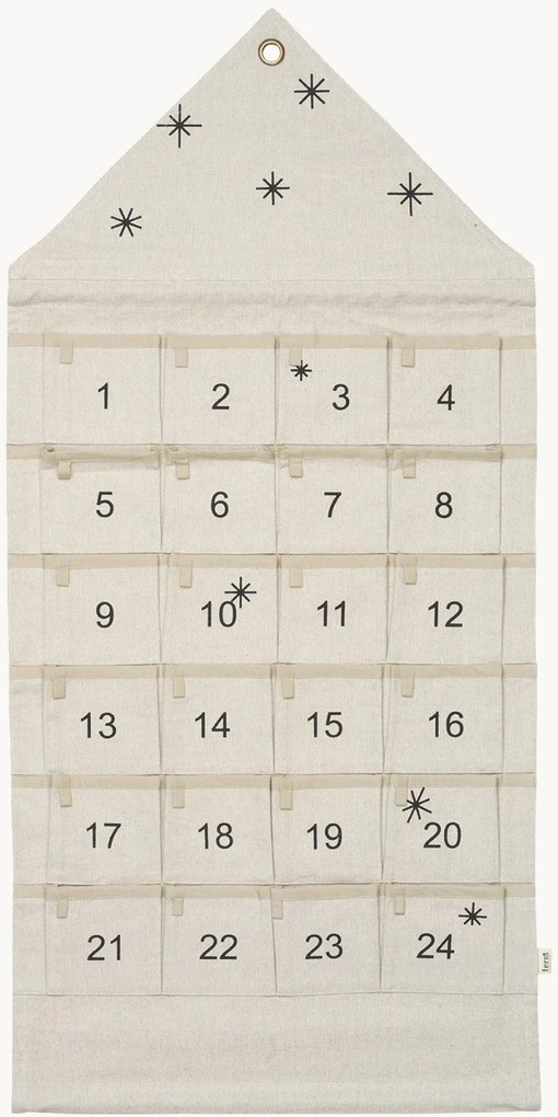 Calendário de Advento em algodão Star