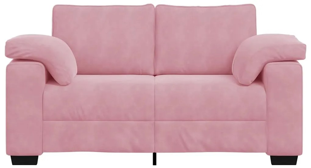 Sofá-luvas 120 cm veludo rosa
