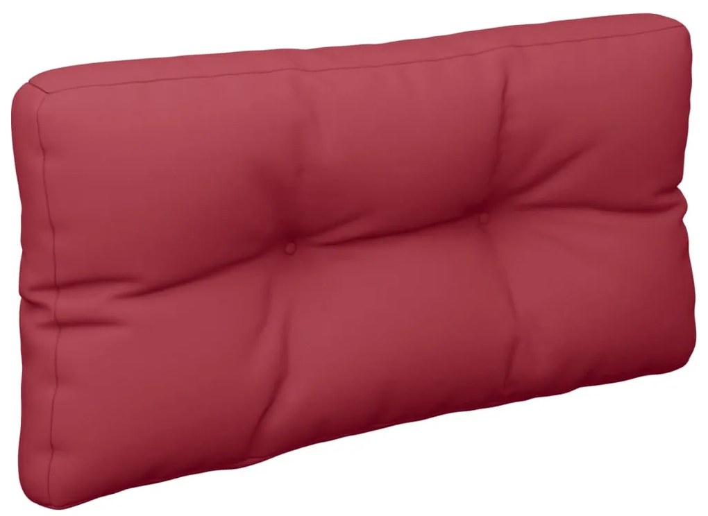 Almofadões para móveis de paletes 2 pcs tecido vermelho tinto