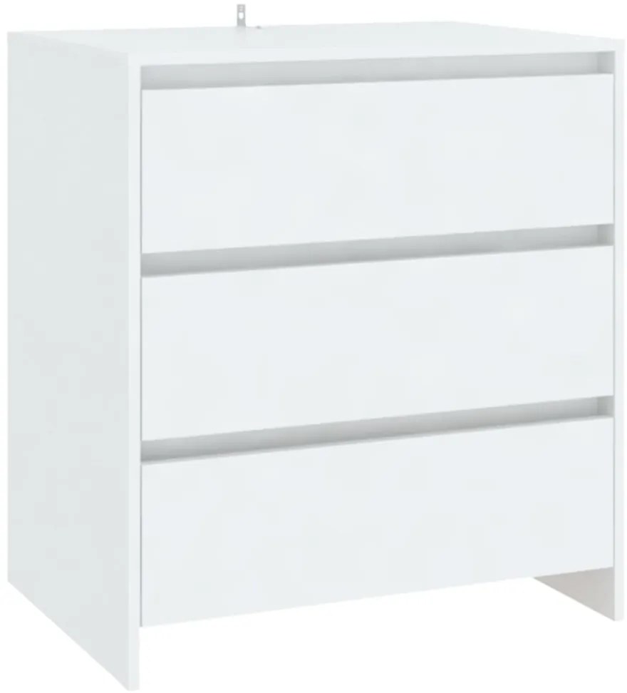 Aparadores 2 pcs madeira processada branco