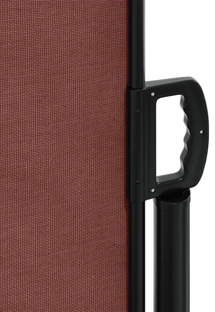 Toldo lateral retrátil 180x1200 cm castanho