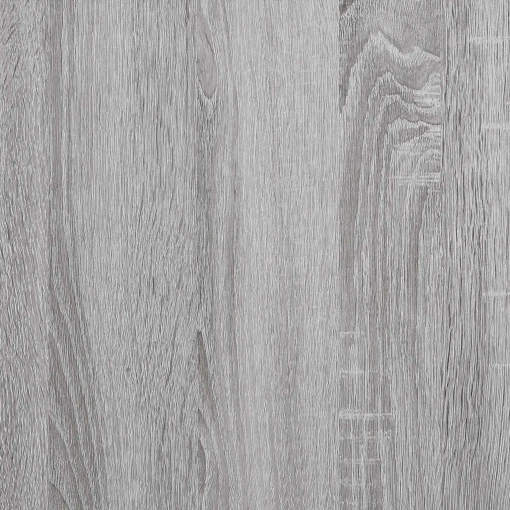 Mesa consola 101x30,5x75cm derivados de madeira cinzento sonoma