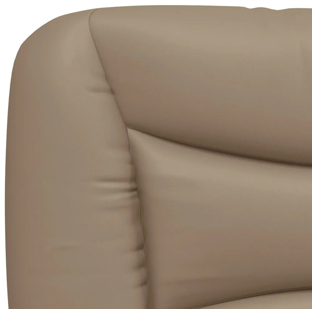 Almofadão de cabeceira 100 cm couro artificial cappuccino