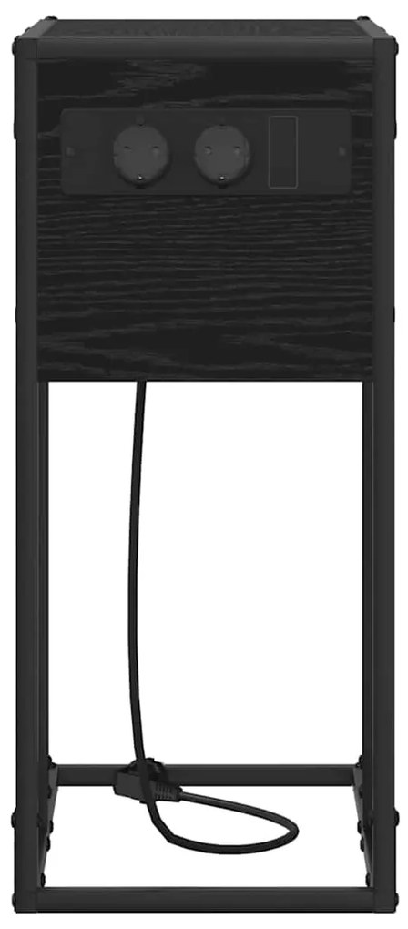 Mesa-de-cabeceira Carvalho preto 41.5 x 26 x 60.5 cm