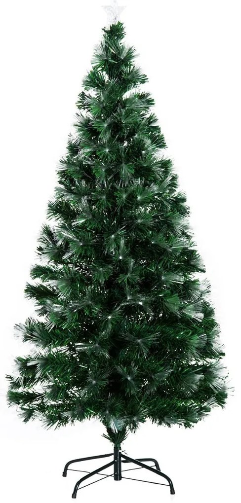 ® Árvore de Natal Verde Φ74x150cm + Luzes LED Árvore Artificial