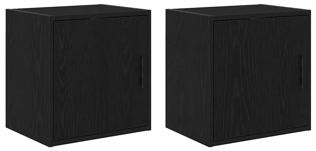 vidaXL Armários de parede para garagem 2 pcs derivados de madeira
