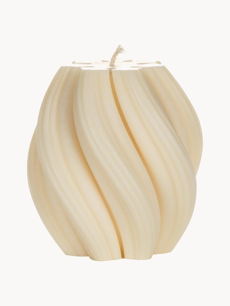 Vela decorativa artesanal Florence, Alt 9 cm