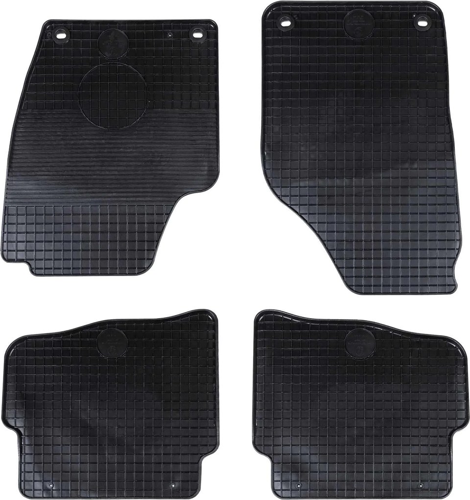 vidaXL Tapete de carro 4 pcs Preto compatível com VW POLO 10 / 01-09 NS