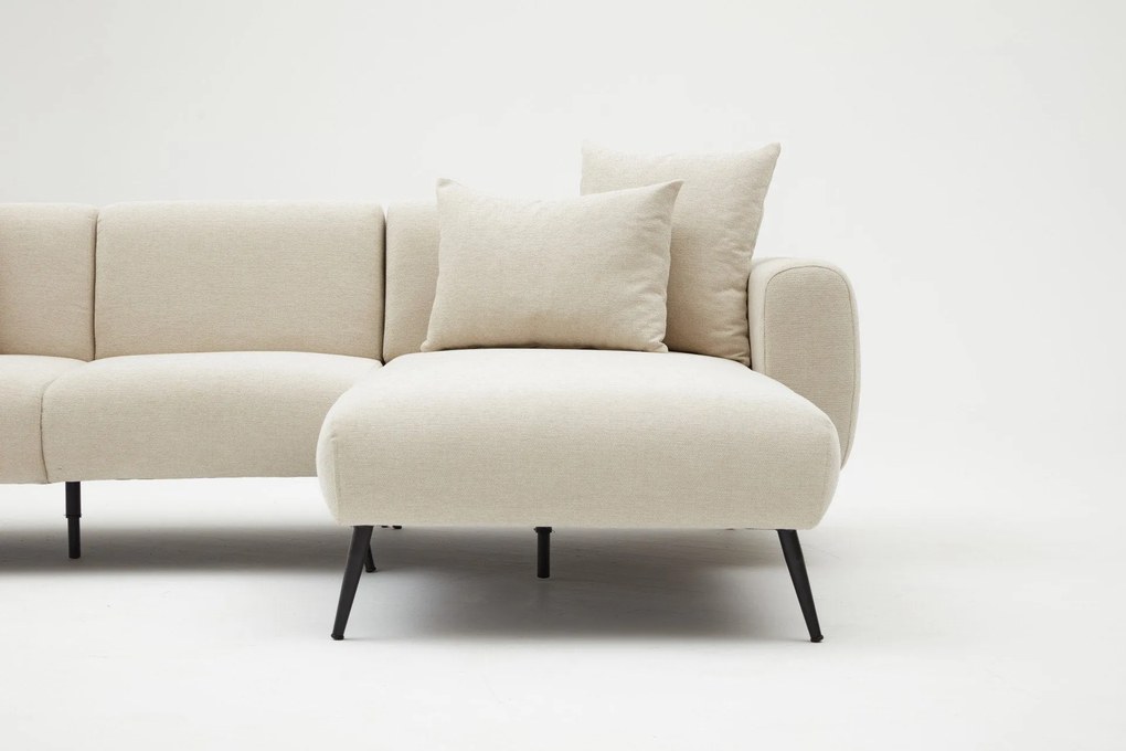 Sofá de Canto Side – Creme – 252 cm