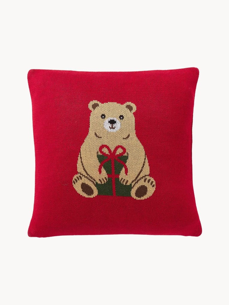 Capa de almofada em algodão com padrão de inverno Buddy