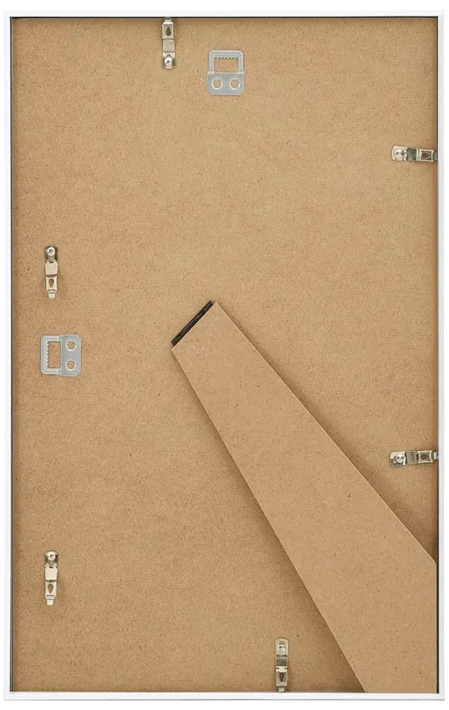 Molduras para parede ou mesa 5 pcs 13x18 cm MDF branco