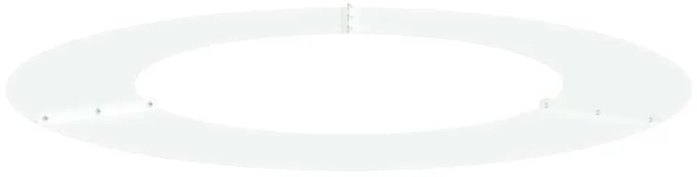 Plantadeira de Metal Branca Branca Metal 80 cm de diâmetro