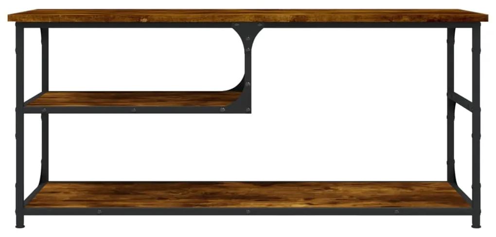 Móvel de TV 103x38x46,5 cm derivados madeira/aço carvalho fumado