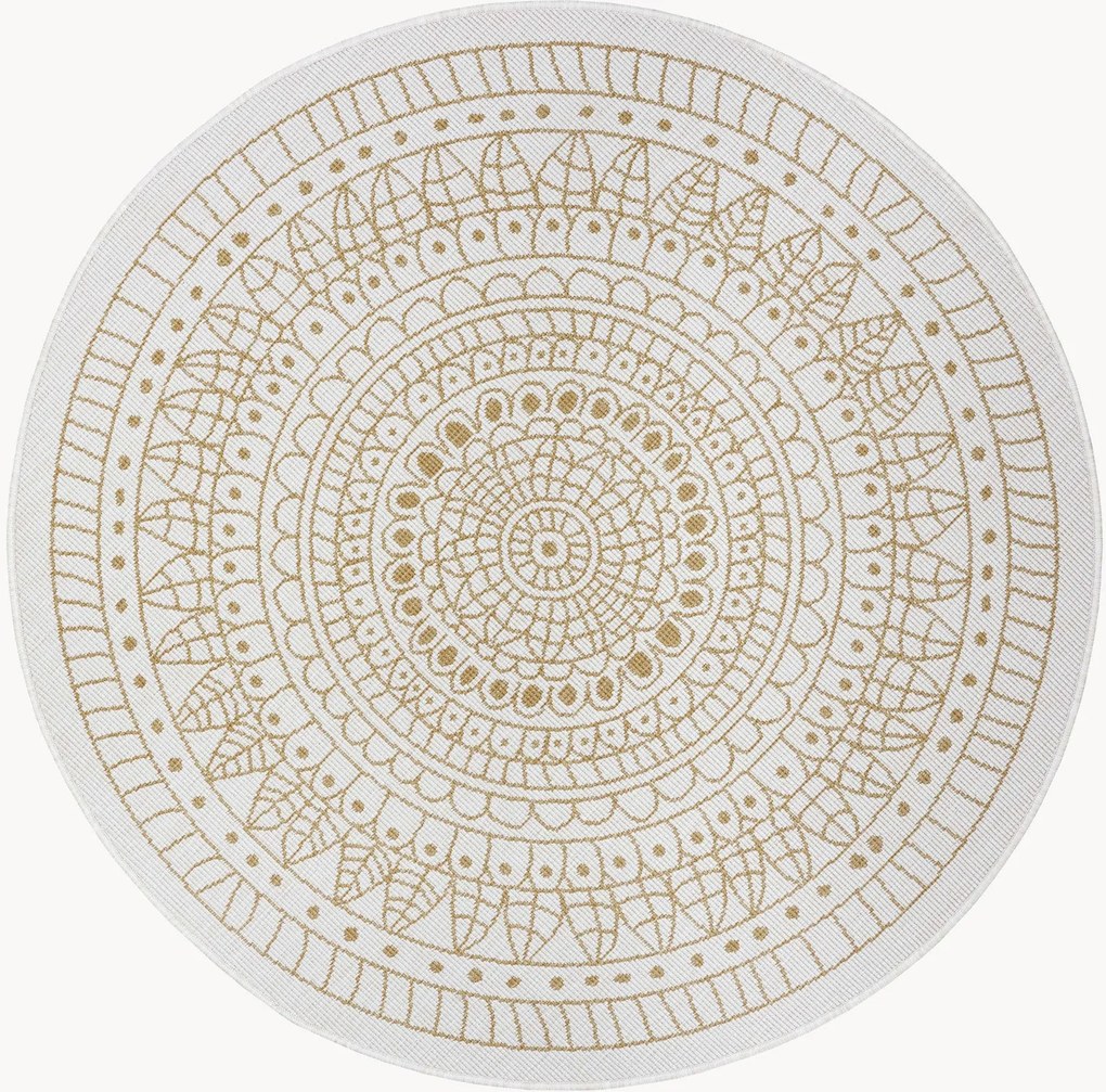 Tapete redondo reversível para interior e exterior Porto