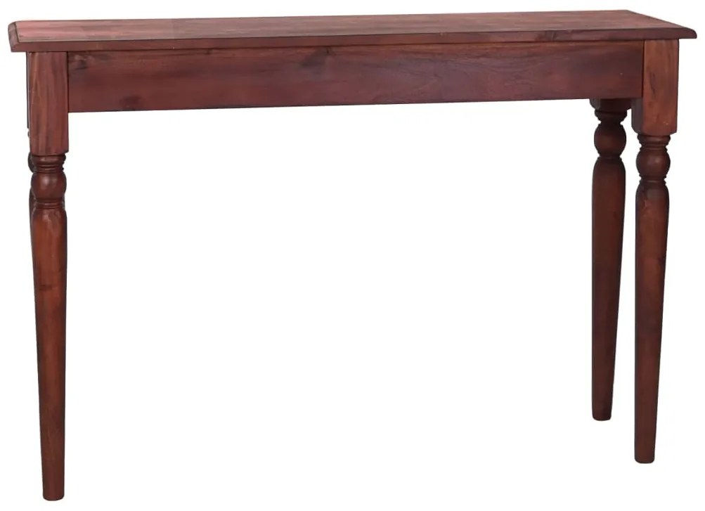 Mesa consola 110x30x75 cm mogno maciço castanho clássico