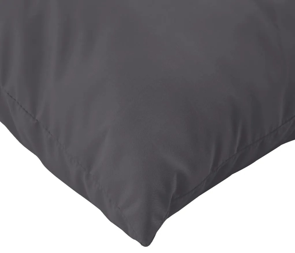 Almofadões de paletes 2 pcs tecido antracite