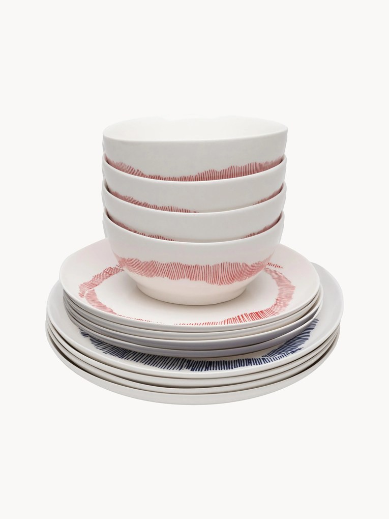 Serax x Yotam Ottolenghi, Conjunto de loiça Feast, 4 pessoas, conjunto de 12