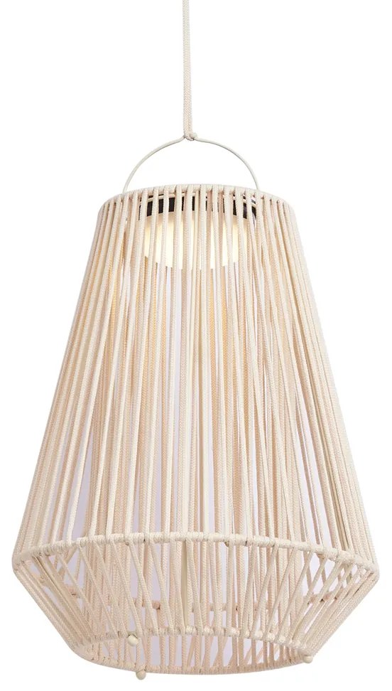 Candeeiro de Mesa Boémio Bege Incl. LED Regulável em 3 Níveis IP54 Recarregável por Energia Solar - Duca Boêmio