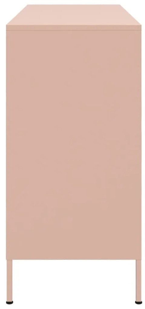 Aparador 100,5x39x79 cm aço rosa