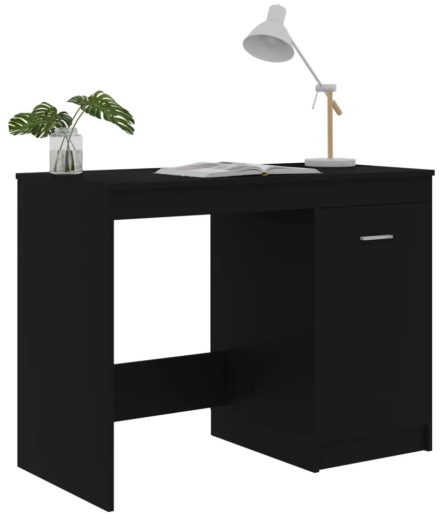 Secretária 100x50x76 cm derivados de madeira preto